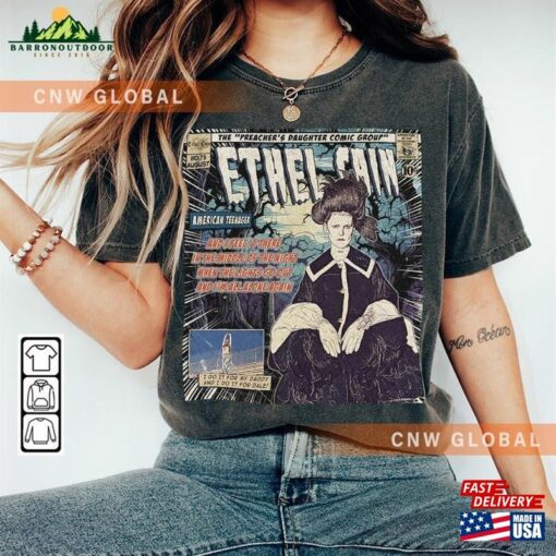 Ethel Cain Comic Shirt 90S Vintage Merch Art Preacher’s Daughter Album Concert Tour 2023 Graphic Tee Gift For Fan V1 Unisex Classic