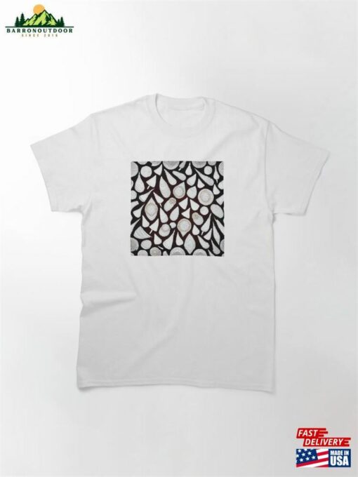 Ethnic Seashell Stencil Pattern Classic T-Shirt