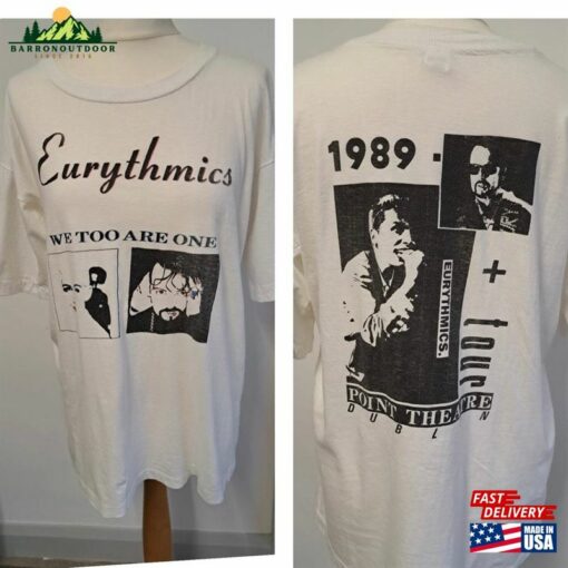 Eurythmics 1989 T-Shirt We Too Are One Unisex Hoodie