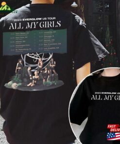 Everglow 2023 All My Girls Us Tour Shirt Kpop Album Hoodie T-Shirt
