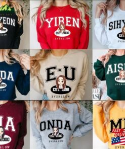 Everglow Members Chibi Sweatshirt Kpop Shirt All My Girls Album Classic Hoodie