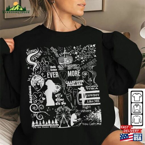 Evermore Eras Tour Track List Shirt Love Story Taylors Version Sweatshirt Classic