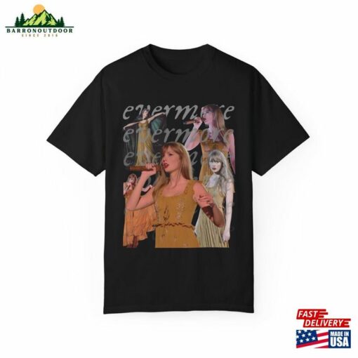 Evermore Marjorie Champagne Problems Willow Eras Tour Taylor Swift Concert Unisex Garment Dyed T-Shirt