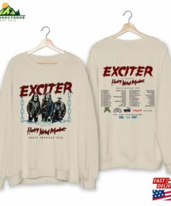 Exciter 40 Years Of Heavy Metal Maniac Tour Shirt Band Fan 2023 Concert Hoodie Unisex