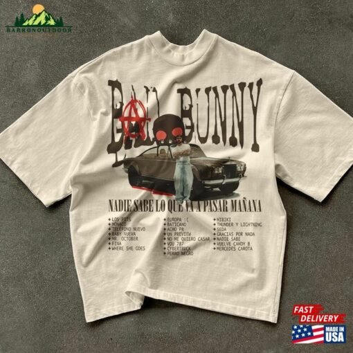 Exclusive Bad Bunny Concert Shirt Nadie Sabe Lo Que Va A Pasar Manana Comfort Colors Classic Hoodie