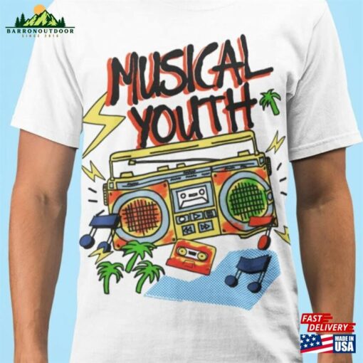 Exclusive Retro Tees Official Musical Youth Tropical Boombox T-Shirt By Famous Forever Unisex Men’s Women’s Top Classic Hoodie