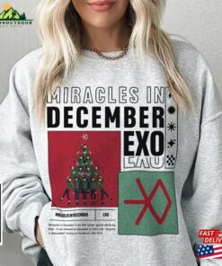 Exo Sweatshirt Miracles In December Kpop Sweater V0 Xiumin Suho Baekhyun Chanyeol Kai Sehun Shirt T-Shirt Hoodie