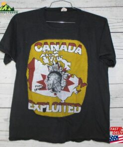Exploited Punk Invasion Canada Vintage Unisex Mens Womens Large Graphic 1980S Concert Tour Band T-Shirt Hoodie Sweatshirt Exploited Punk Invasion Canada Vintage Unisex Mens Womens Large Graphic 1980S Concert Tour Band T-Shirt Hoodie Sweatshirt