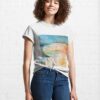 Explore Simplistic Amp Minimalistic Vintage Sunset Abstract Art Classic T-Shirt Unisex