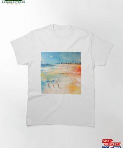 Explore Simplistic Amp Minimalistic Vintage Sunset Abstract Art Classic T-Shirt Unisex