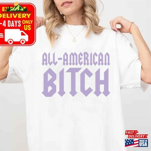 Express Delivery Olivia Rodrigo All American Bitch Shirt Guts Tour 2024 Classic Hoodie