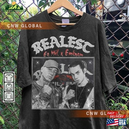 Ez Mil Eminem Rap Shirt Realest Album Concert Tour 2023 Vintage 90S Y2k Graphic Tee T-Shirt Sweatshirt