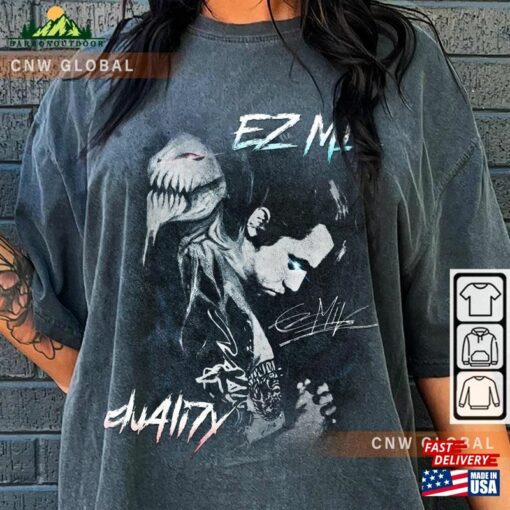 Ez Mil Rap Shirt Eminem Du4li7y Album Concert Tour 2023 Vintage 90S Y2k Graphic Tee T-Shirt Classic