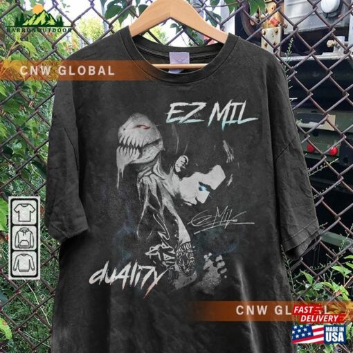 Ez Mil Rap Shirt Eminem Du4li7y Album Concert Tour 2023 Vintage 90S Y2k Graphic Tee T-Shirt Classic