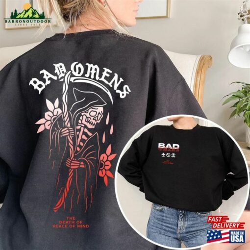 Fade Reaper Tee Bad Omens Shirt Band Track List 2023 Merch The Concrete Forever Tour Hoodie Classic Unisex