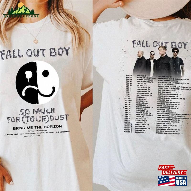 Fall Out Boy 2023 Tour T-Shirt So Much For Dust Sweatshirt Band Concert Classic Unisex Fall Out Boy 2023 Tour T-Shirt So Much For Dust Sweatshirt Band Concert Classic Unisex