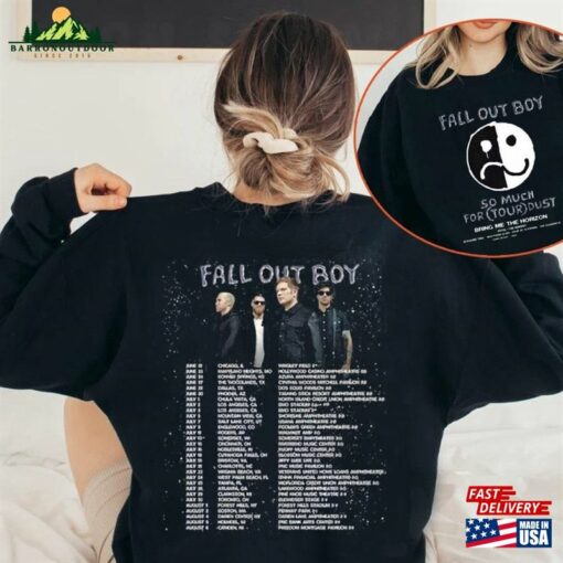 Fall Out Boy 2023 Tour T-Shirt So Much For Dust Sweatshirt Band Concert Classic Unisex