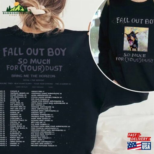 Fall Out Boy Band Fan Shirt 2023 Tour So Much For Stardust Hoodie Sweatshirt