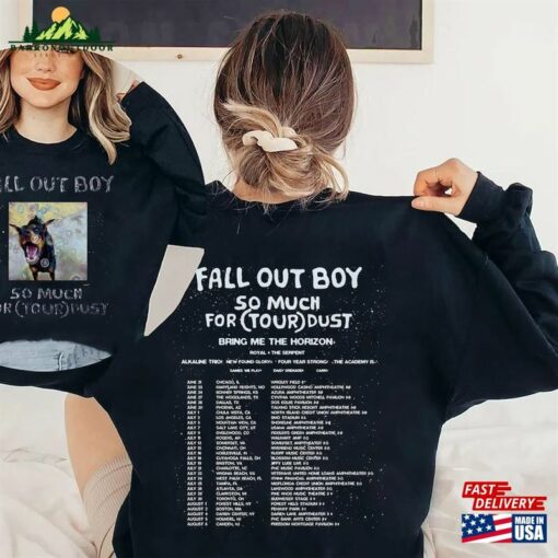 Fall Out Boy Band Fan Shirt 2023 Tour So Much For Stardust Unisex Hoodie