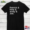 Fall Out Boy Band Members Names Soft Style Unisex Tee Patrick Pete Andy Joe Shirt For Emo Alternative Sweatshirt