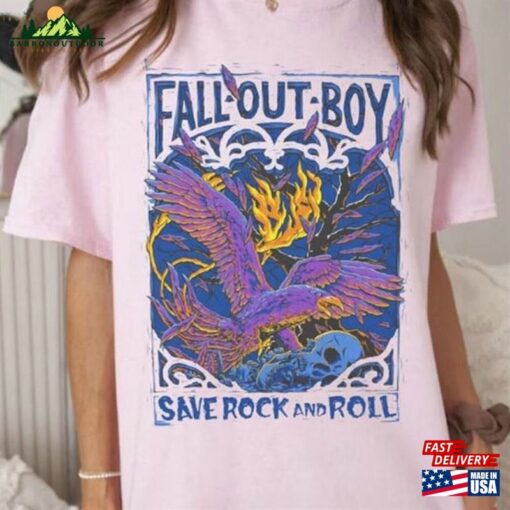 Fall Out Boy Band Save Rock And Roll Shirt 2023 Tour So Much For Stardust Classic Hoodie