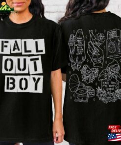 Fall Out Boy Band T-Shirt 2 Sides So Much (For) Stardust Tour 2023 Shirt Sweatshirt Unisex