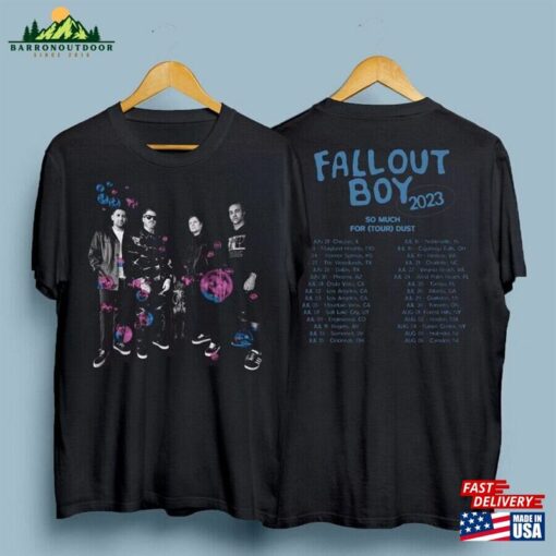 Fall Out Boy Bubbles So Much For Stardust Tour T-Shirt 2023 Tee Band Fan Shirt Sweatshirt