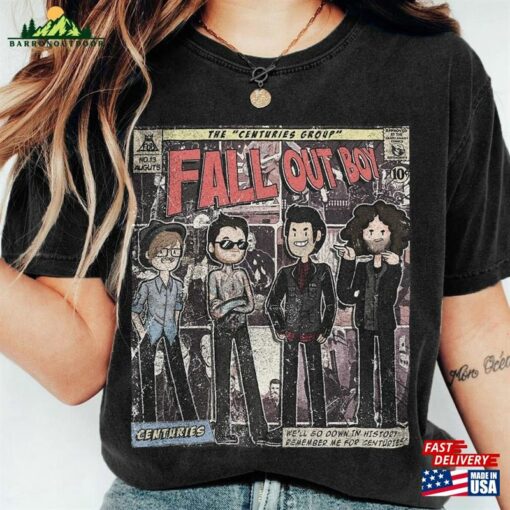 Fall Out Boy Comic Shirt 90S Vintage Merch Book Art Centuries Album Tour 2023 Graphic Tee Unisex Gift Hoodie Classic Sweatshirt