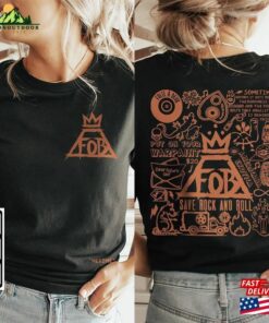 Fall Out Boy Doodle Art Shirt 2 Side Vintage Lyric Merch Tee Sweatshirt Hoodie Classic