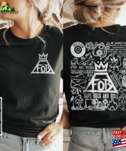 Fall Out Boy Doodle Art Shirt 2 Side Vintage Lyric Merch Tee Sweatshirt Hoodie Unisex Classic