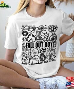 Fall Out Boy Doodle Art Shirt Tattoo Tour 2023 Unisex T-Shirt Fall Out Boy Doodle Art Shirt Tattoo Tour 2023 Unisex T-Shirt