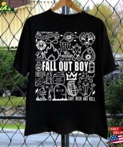 Fall Out Boy Doodle Art Shirt Tattoo Tour 2023 Unisex T-Shirt