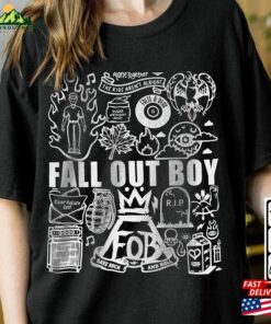 Fall Out Boy Doodle Art Shirt Vintage 90S Merch Tee Sweatshirt Hoodie Unisex