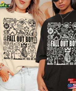 Fall Out Boy Doodle Art Shirt Vintage Lyrics Merch Tee Sweatshirt Hoodie T-Shirt