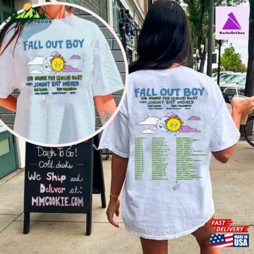 Fall Out Boy Double Sides Tour Shirt Concert Tee Sweatshirt Classic