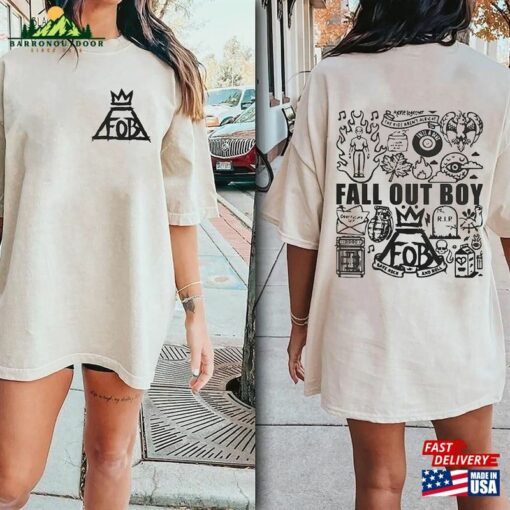 Fall Out Boy Lyrics Shirt Tattoo Tour 2024 T-Shirt Hoodie