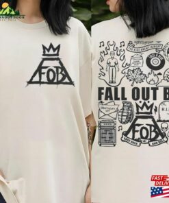 Fall Out Boy Lyrics T-Shirt 2 Sides Tattoo Tour 2023 Shirt Sweatshirt Classic Hoodie