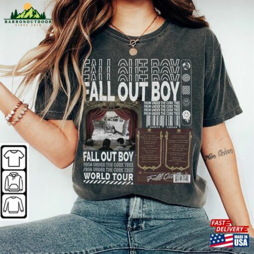Fall Out Boy Music Shirt Merch Vintage So Much For Tour 2023 Tickets Album From Under The Cork Tree Y2k 90S Gift Fan L905m Classic Sweatshirt