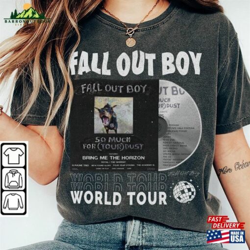 Fall Out Boy Music Shirt Vintage 90S Merch Tee Sweatshirt Hoodie T-Shirt