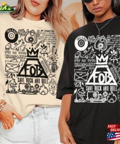Fall Out Boy Shirt Doodle Art Tattoo Tour 2023 Vintage Lyric Merch Tee Sweatshirt Hoodie T-Shirt