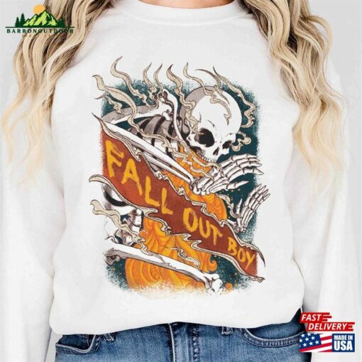 Fall Out Boy Skeletons On Fire Men’S T-Shirt Hoodie Sweatshirt