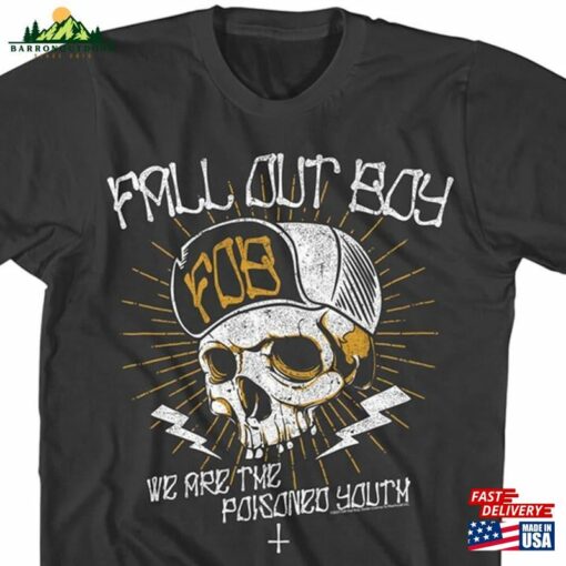 Fall Out Boy Skull And Hat Charcoal Gray Shirt Sweatshirt Hoodie