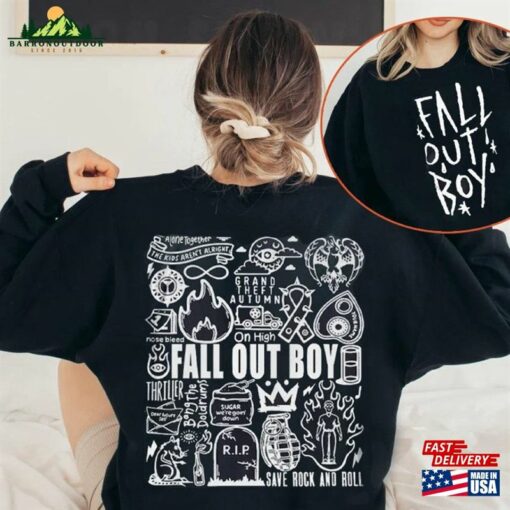 Fall Out Boy Tour Doodle 2023 T-Shirt So Much For Dust Sweatshirt Band Merch Hoodie