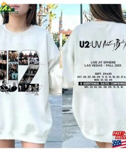 Fall Tour 2023 Rock Band Shirt Achtung Baby Live At Sphere U2 Las Vegas T Shirt Sweatshirt 1