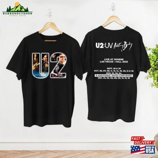 Fall Tour 2023 Rock Band Shirt U2 Uv Achtung Baby Concert T-Shirt Sweatshirt Unisex