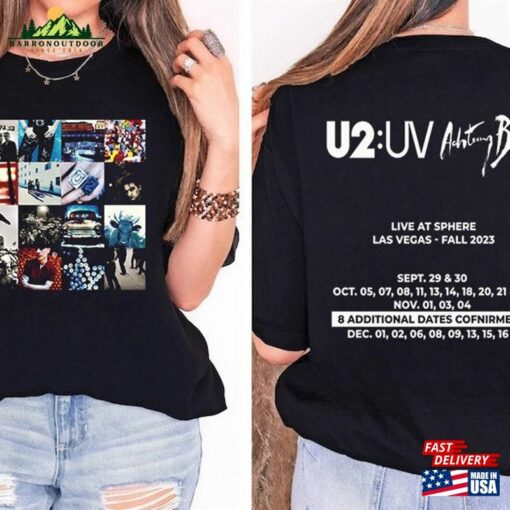 Fall Tour 2023 Rock Band U2 Shirt Warning Baby Live At Sphere Signature Classic T-Shirt