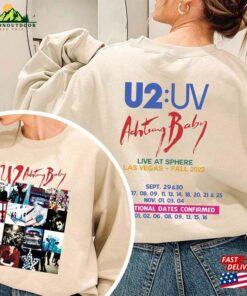 Fall Tour 2023 Rock Bandshirt Achtung Baby Live At Sphere Shirt U2 Las Vegas T-Shirt Unisex Fall Tour 2023 Rock Bandshirt Achtung Baby Live At Sphere Shirt U2 Las Vegas T-Shirt Unisex