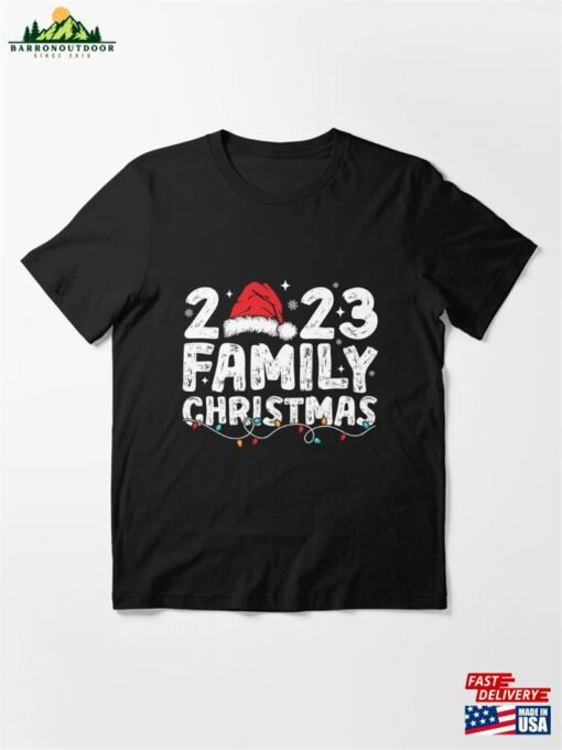 Family Christmas 2023 Matching Squad Santa Elf Funny Xmas Essential T-Shirt Unisex