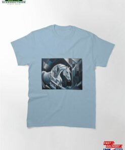 Fancy White Horse Classic T-Shirt Sweatshirt Hoodie