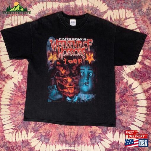 Fangoria’s Weekend Of Horrors Tour T-Shirt Y2k Horror Tee Sweatshirt Unisex